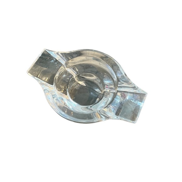 Jambe Crystal Votive Signed - Picture 1 of 4